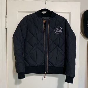 Down bomber jacket